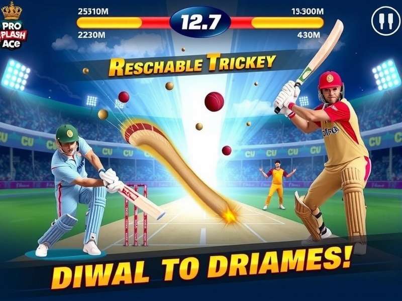 Cricket Pro Splash Ace Game Screenshot